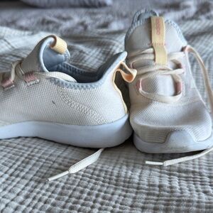 adidas Women's Cream and Pink Athletic Shoes